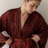 Kimono Leaf Maxi