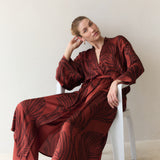 Kimono Leaf Maxi