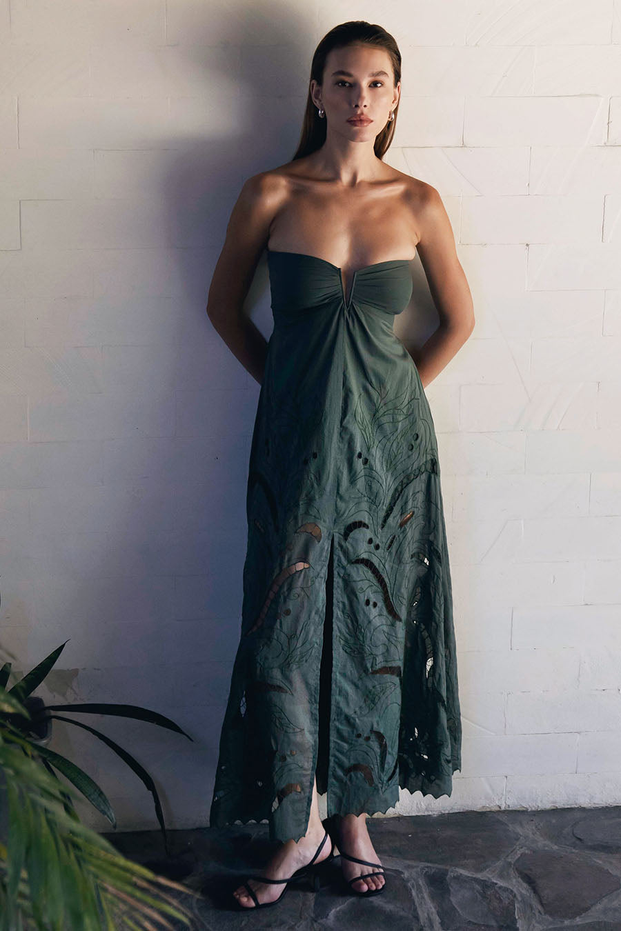 Alya Strapless Maxi Dress