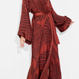 Kimono Leaf Maxi