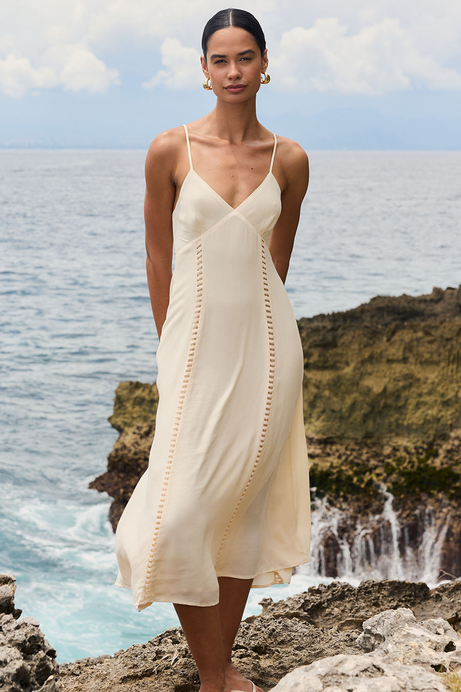 Lace Midi Dress – uma and leopold