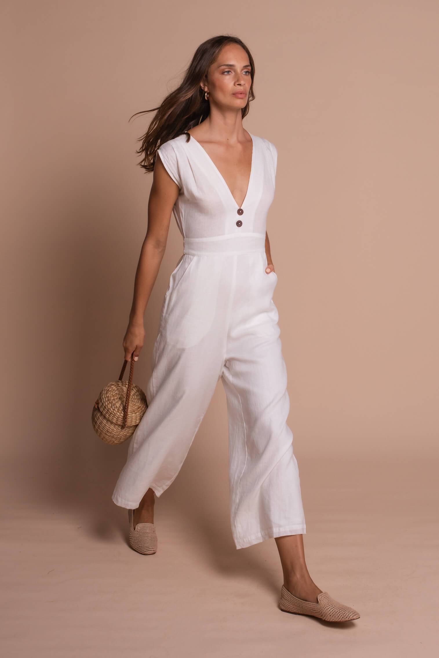 taylor playsuit white front