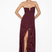 Alya Strapless Maxi Dress in Burgundy – Embroidered Maxi Dress | uma and leopold