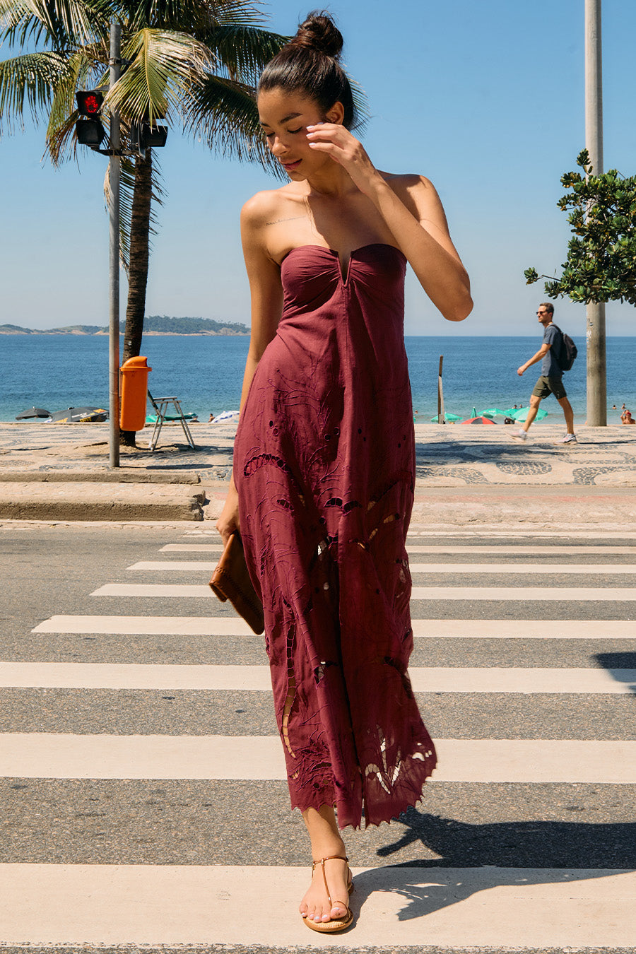 Alya Strapless Maxi Dress uma and leopold Alya Strapless Maxi Dress uma and leopold