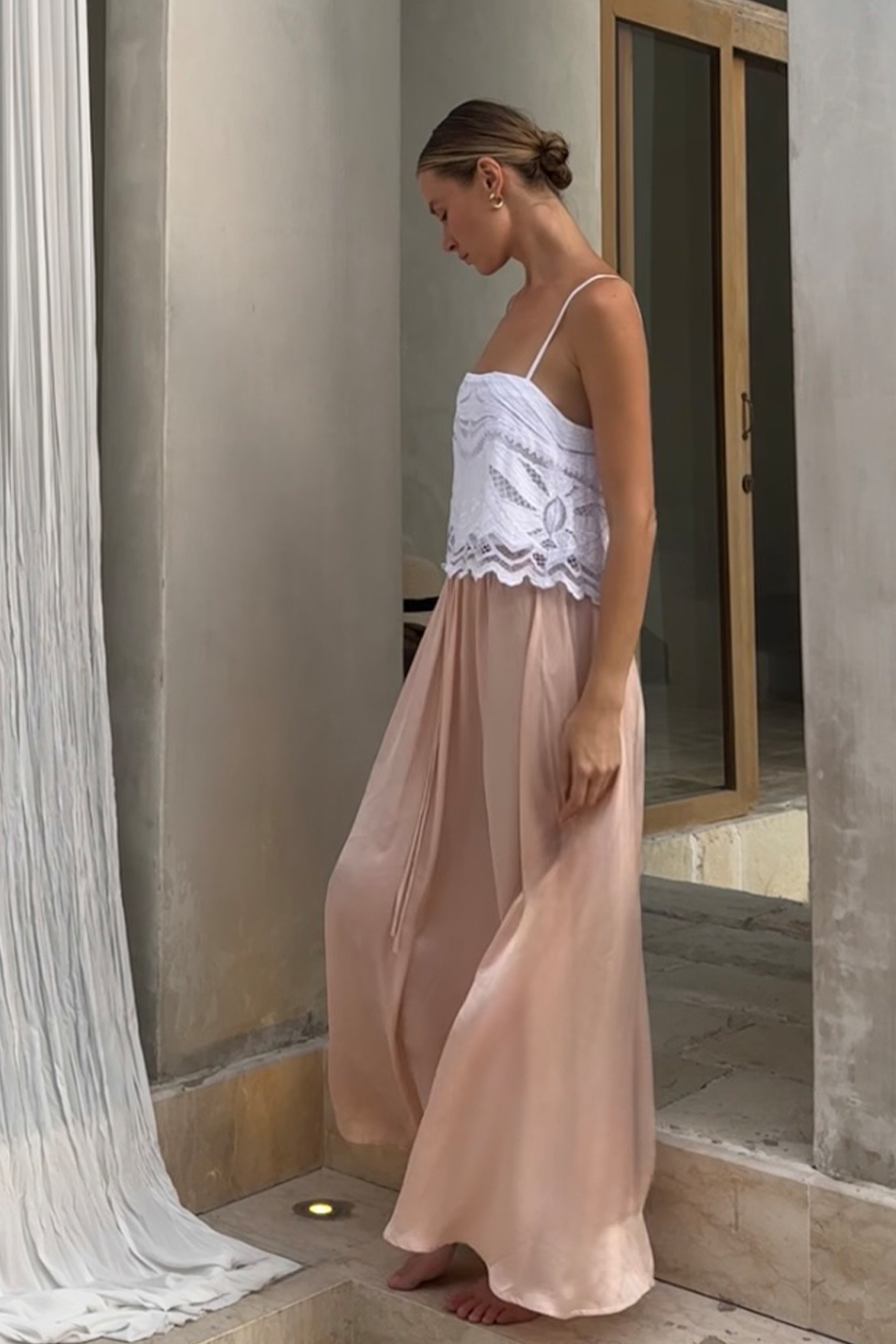 Feather Top in White – Cotton Tops | uma and leopold