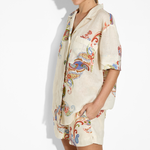 Estela Shorts in Print – Linen Shorts | uma and leopold