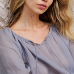 Helena Top in Denim – Cotton Tops | uma and leopold