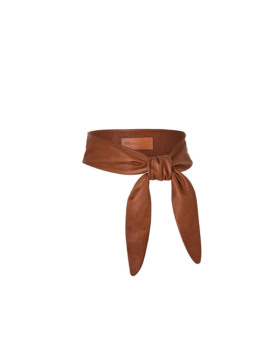 Ivy Belt - Tan in Black – Bali Belt | uma and leopold
