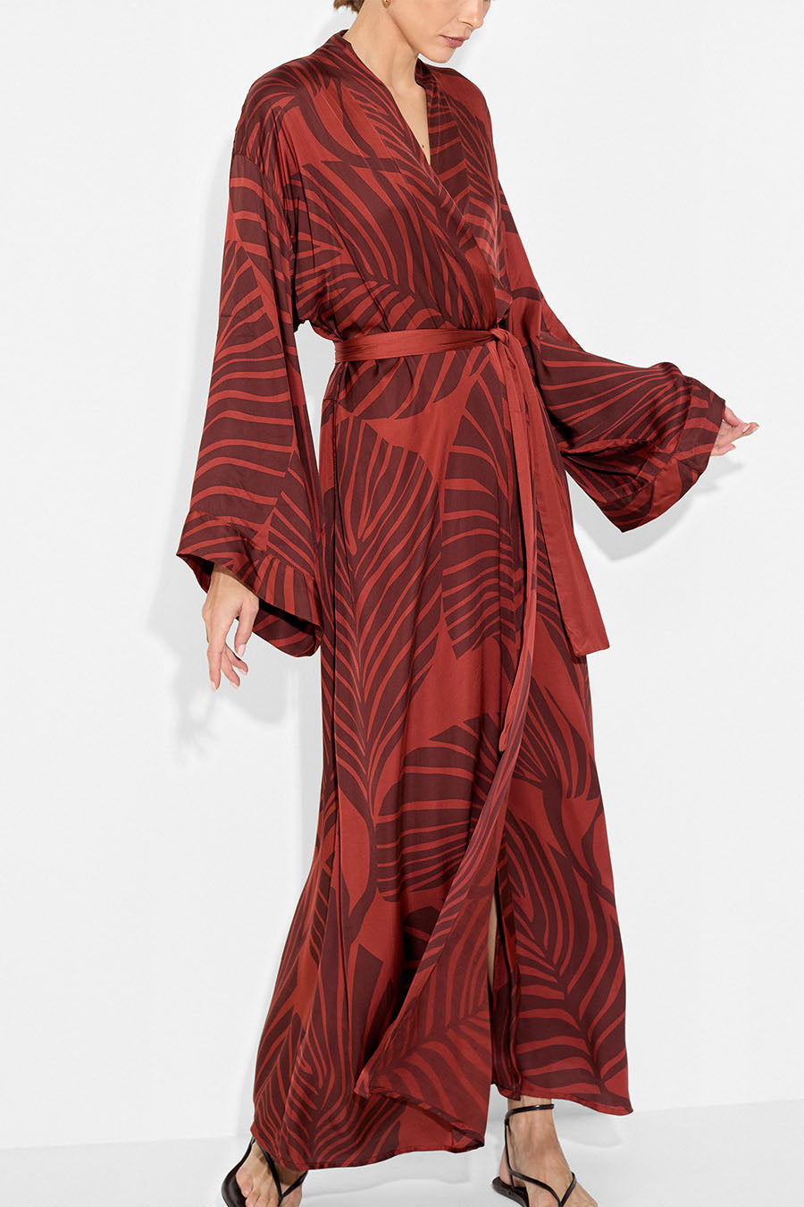 Kimono Leaf Maxi