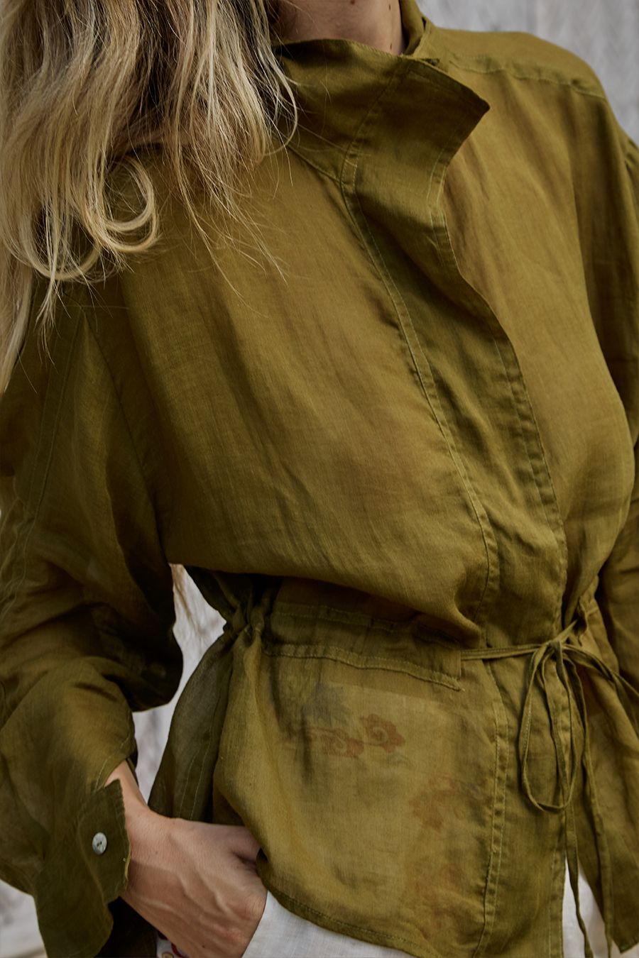 Lorena Jacket in Olive – Cotton Jackets | uma and leopold