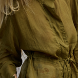 Lorena Jacket in Olive – Cotton Jackets | uma and leopold