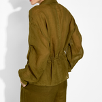 Lorena Jacket in Olive – Cotton Jackets | uma and leopold