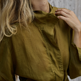 Lorena Jacket in Olive – Cotton Jackets | uma and leopold