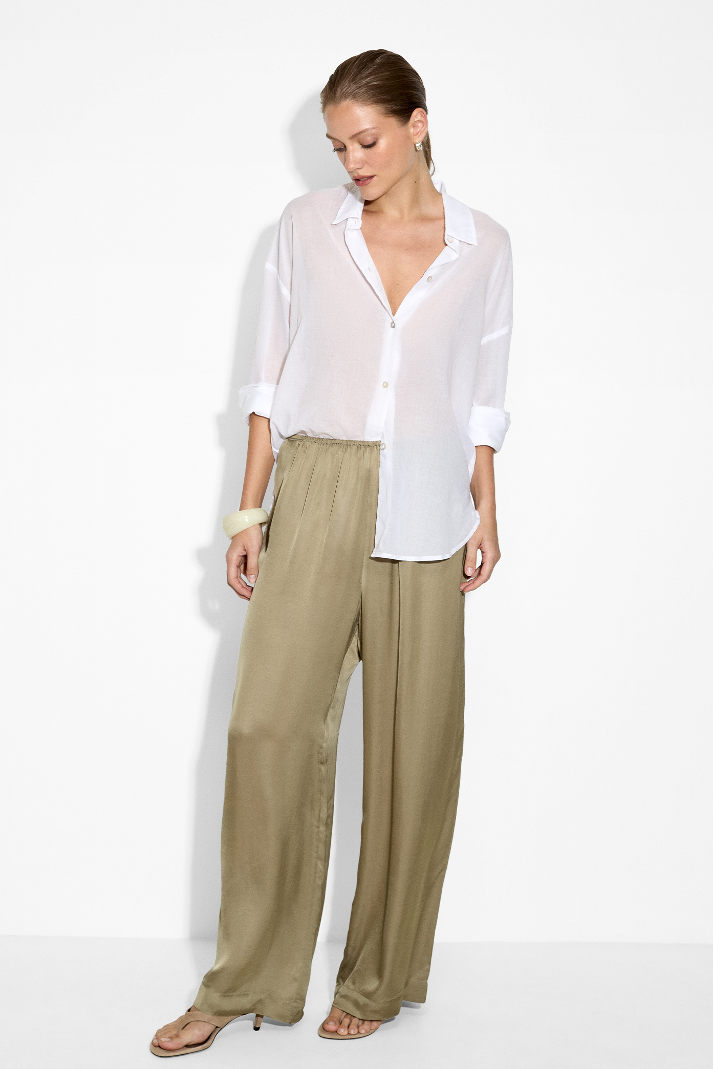 Lorena Pants in Dusty-Green – Bali Pants | uma and leopold
