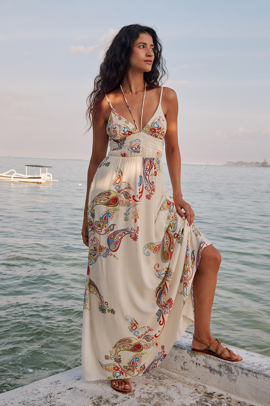Luana Maxi Dress in Print – Bali Dresses | uma and leopold