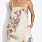 Luana Mini Dress in Print – Linen Dresses | uma and leopold