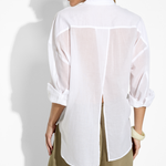 Nayara Shirt in White – Cotton Shirts | uma and leopold