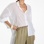 Nayara Shirt in White – Cotton Shirts | uma and leopold
