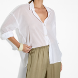 Nayara Shirt in White – Cotton Shirts | uma and leopold
