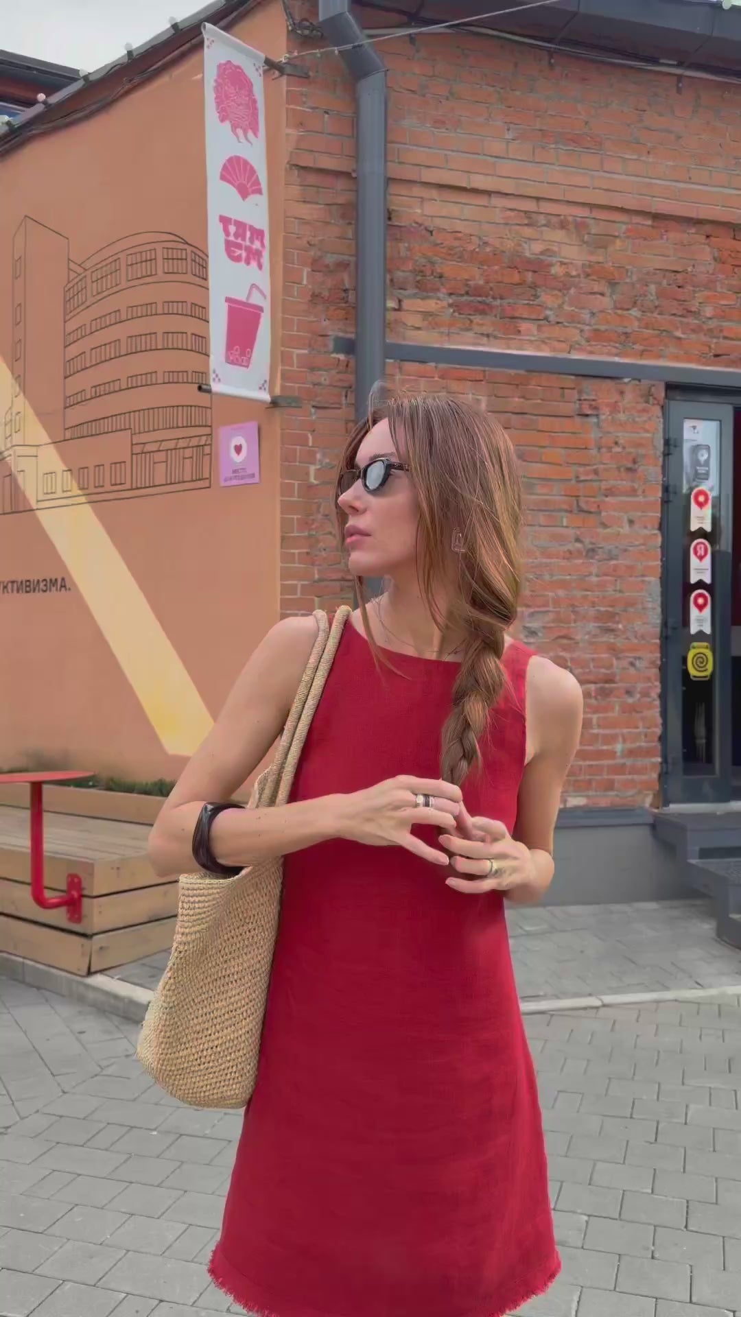 Lorena Mini Dress in Russia wearing by reyna