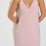 rose petal midi dress