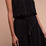 jasmine midi dress black details